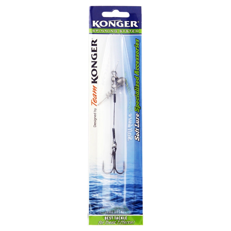 Konger Swimbait System Single Stinger 1/0, 9cm – Bild 2