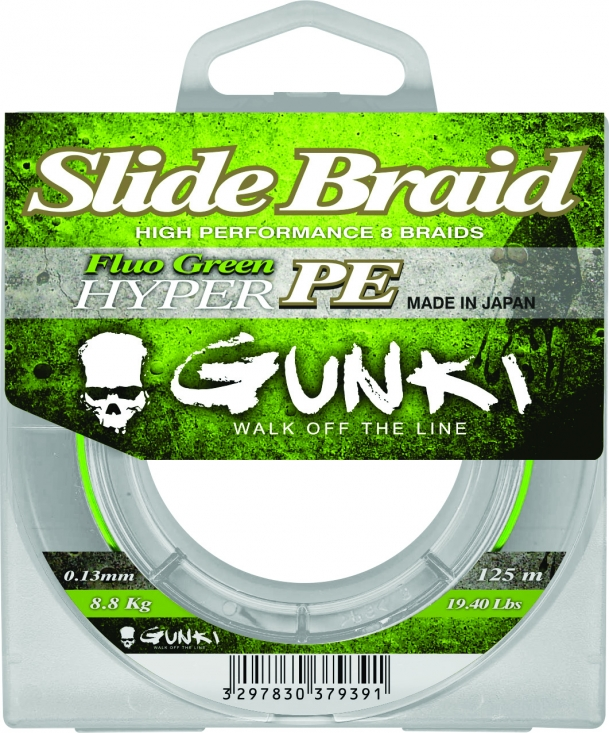 GUNKI Slide Braid 125 Fluo Green