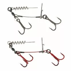Savage Gear Carbon49 Corkscrew Stinger (2 X Treble) 2-pack