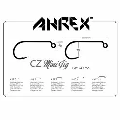 Ahrex Hooks Ahrex FW554 - CZ Mini Jig Barbed