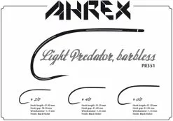 Ahrex Hooks Ahrex PR351 - Light Predator, Barbless