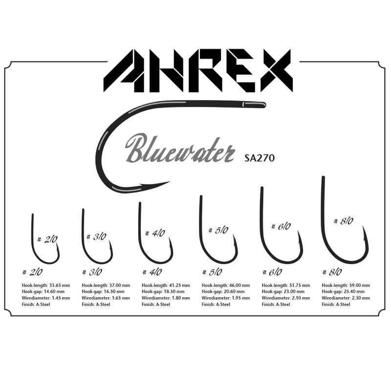 Ahrex Hooks Ahrex SA270 Bluewater
