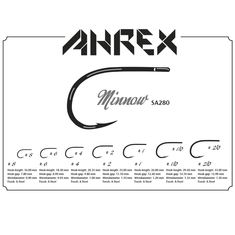 Ahrex Hooks Ahrex SA280 SA Minnow
