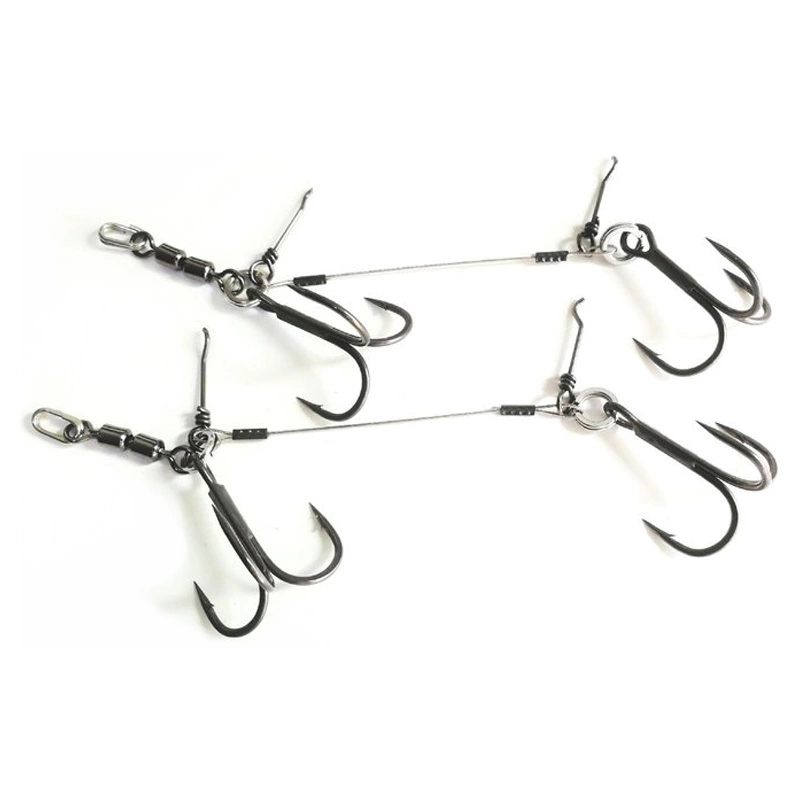 Pikecraft Double Swivel Stinger Rig L (2pcs) - BKK 1/0