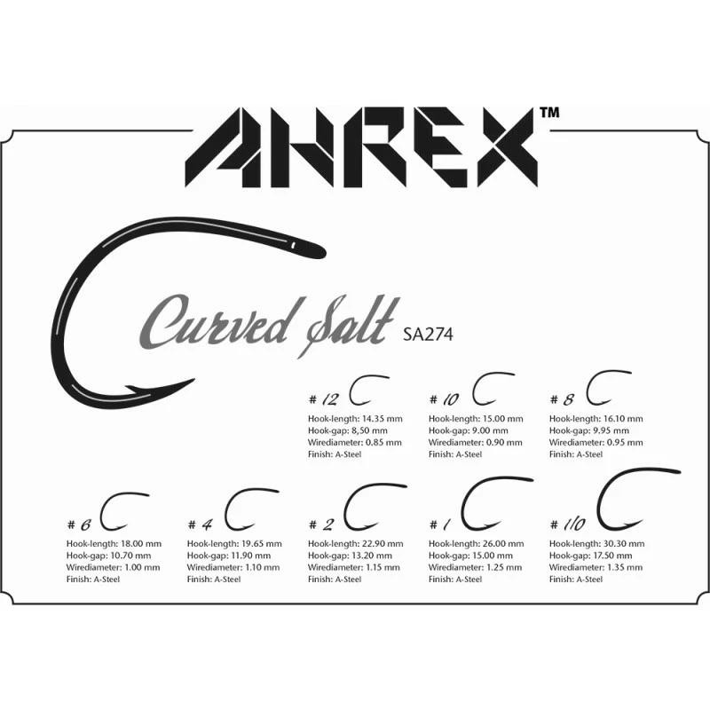 Ahrex Hooks Ahrex SA274 - Curved Salt